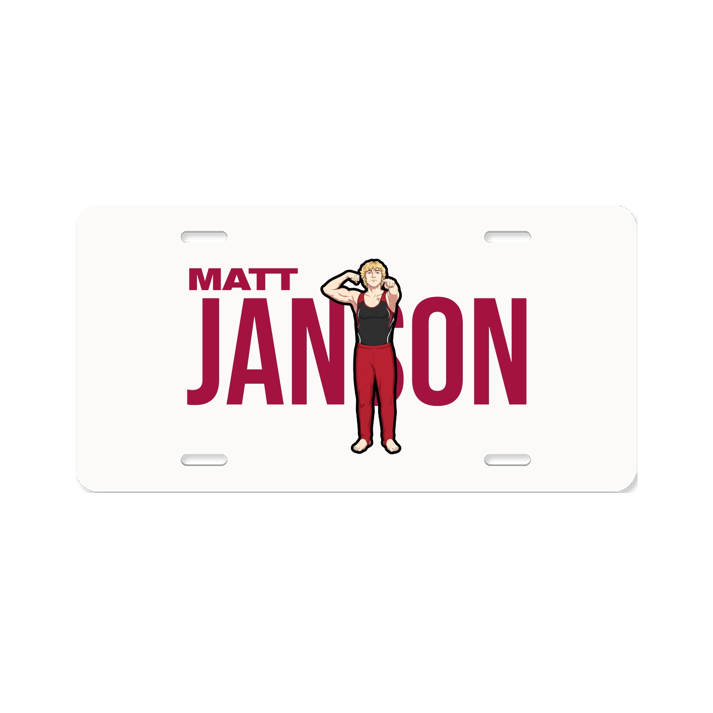 License Plate — Player Name in Classic