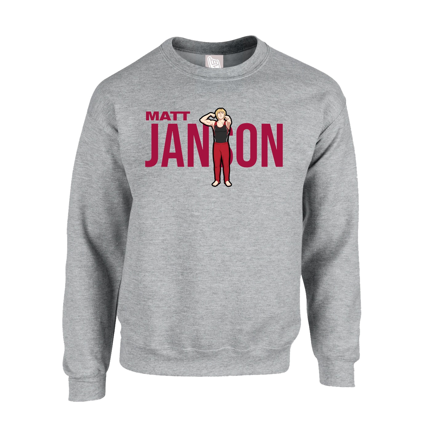 Fleece Crew — Player Name in Grey