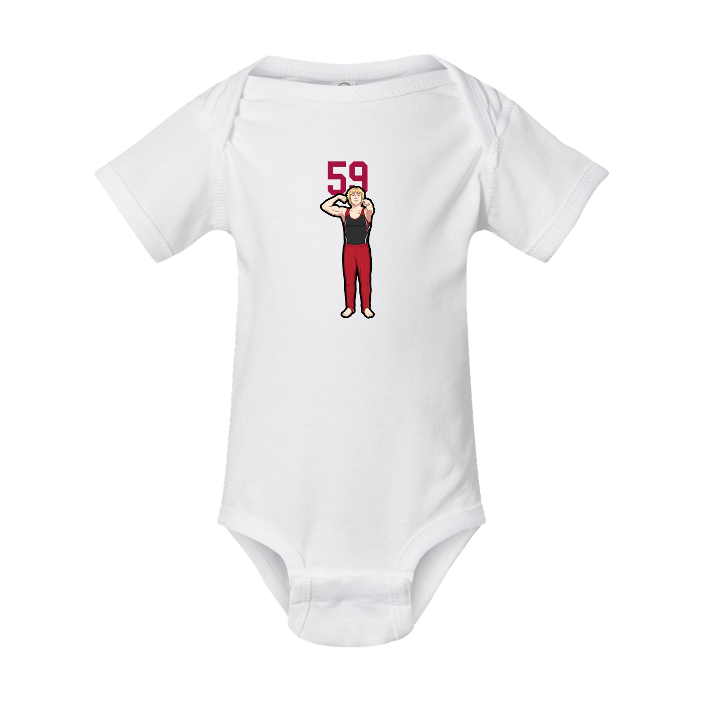 Baby Onesie — Number Top in White