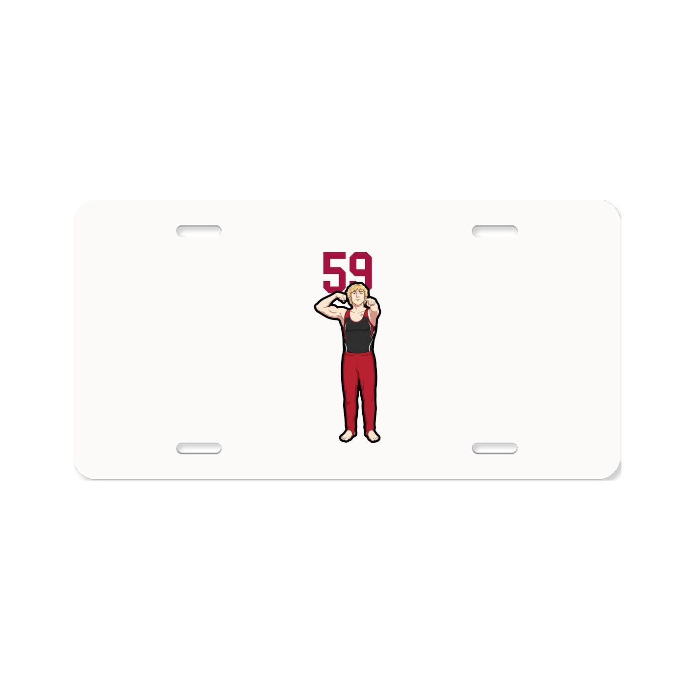 License Plate — Number Top in Classic