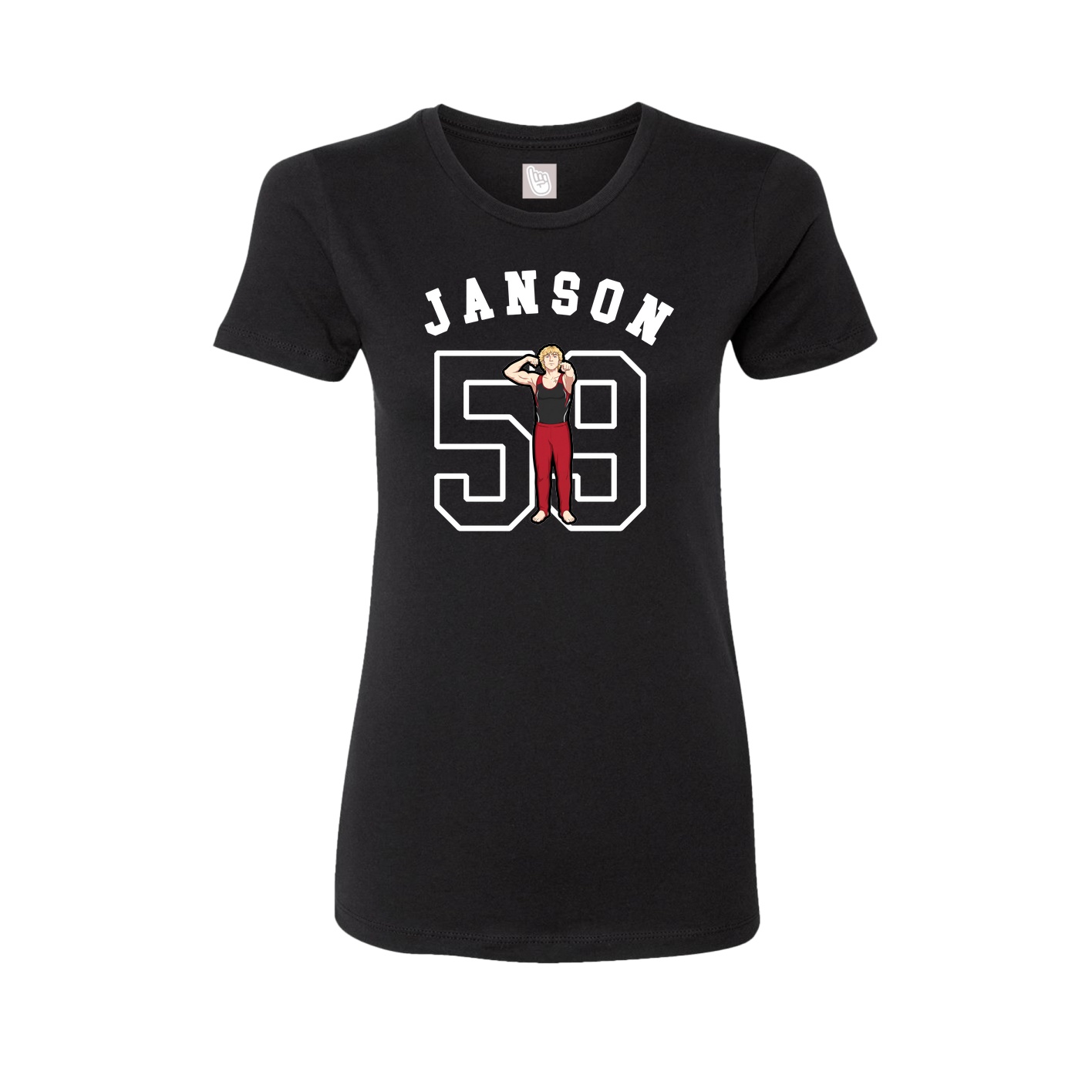 Fitted Women's Tee — Shirsey Arch in Black