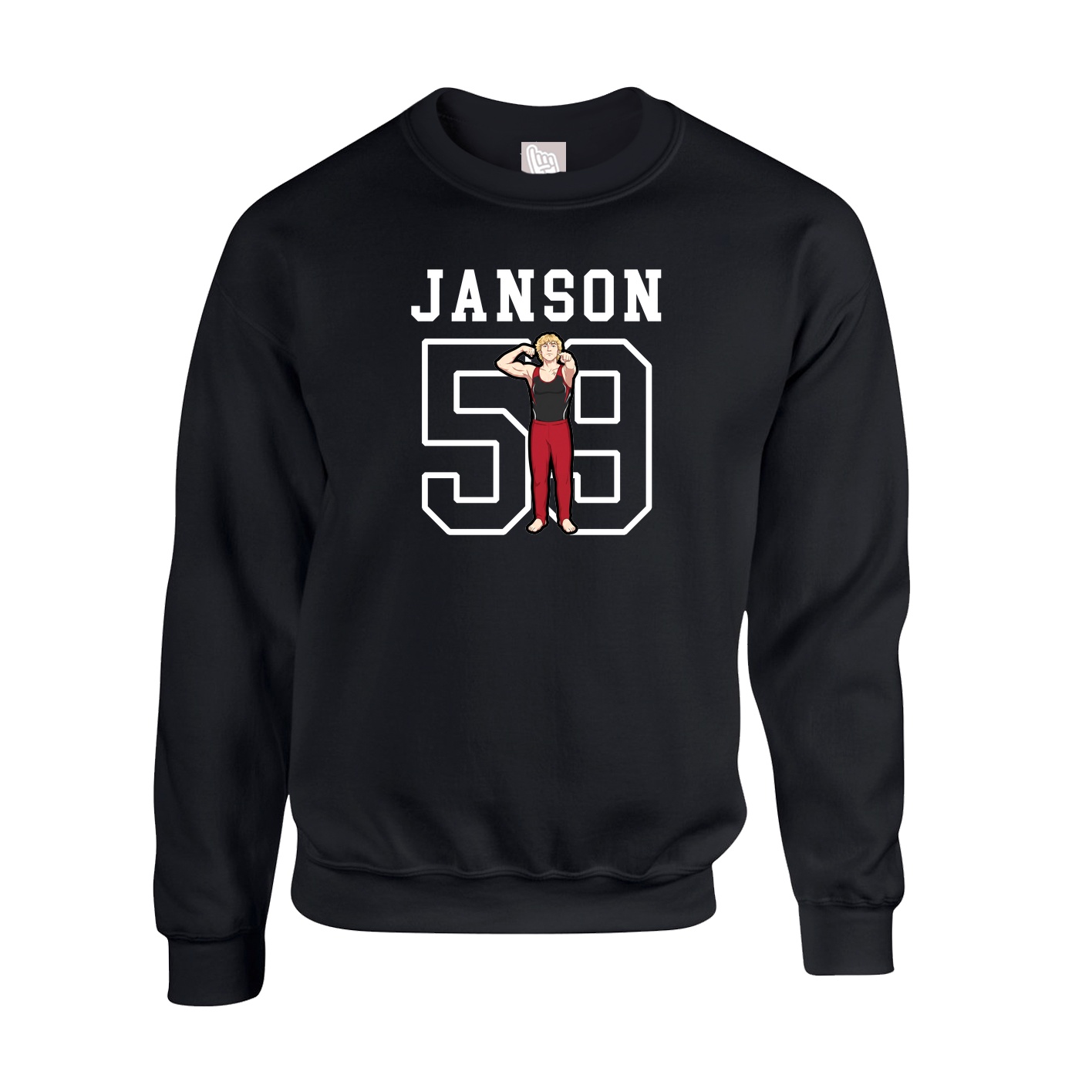 Fleece Crew — Shirsey in Black