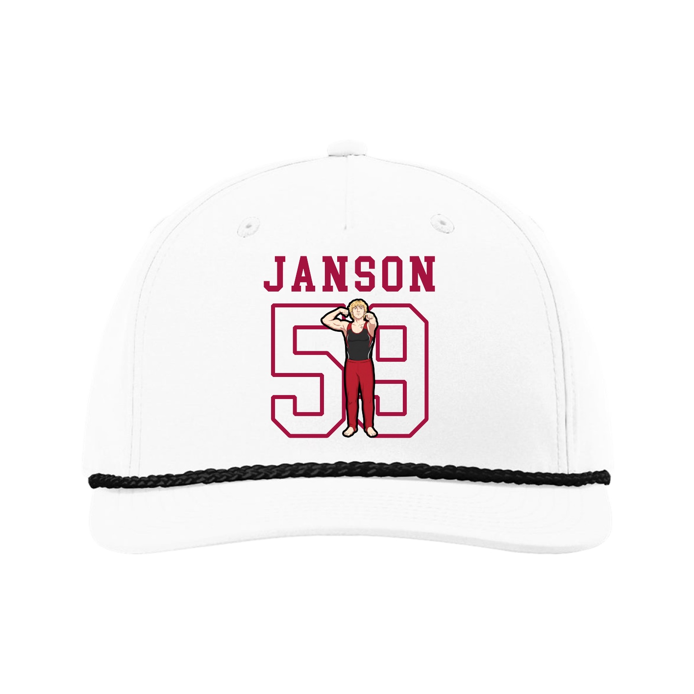 Five-Panel Classic Rope Cap — Shirsey in White