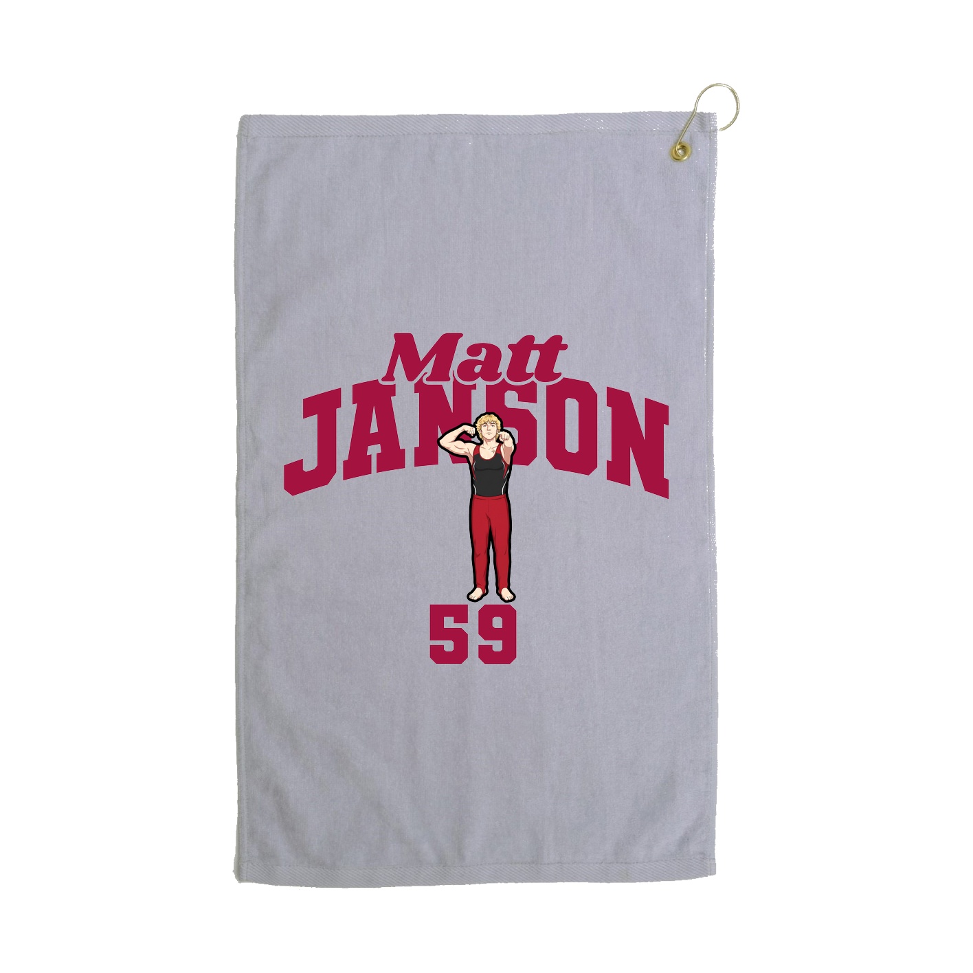 Golf Towel — Signature Arch in Grey