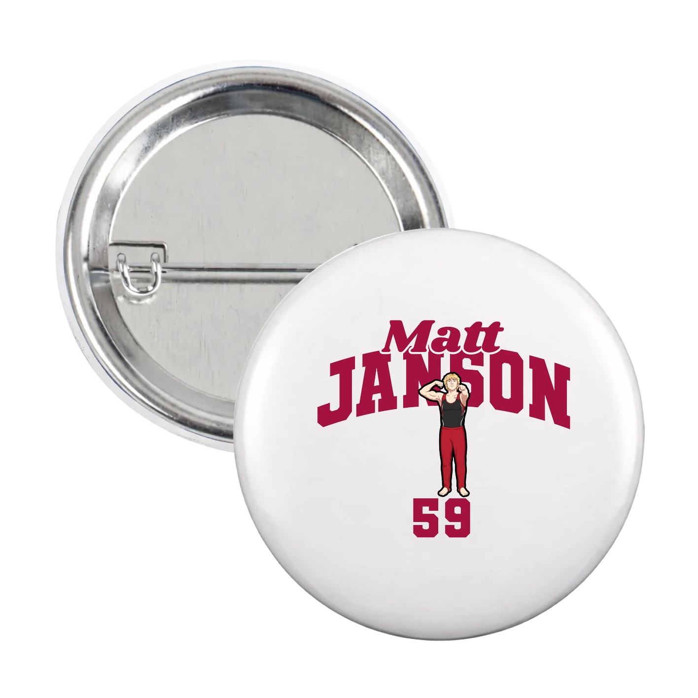 Game Day Button — Signature Arch in White