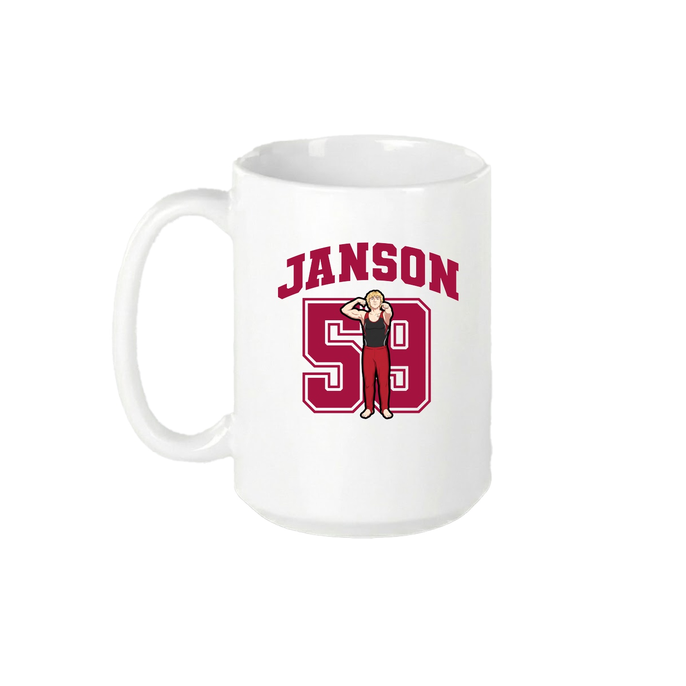 15oz Coffee Mug — Number in White