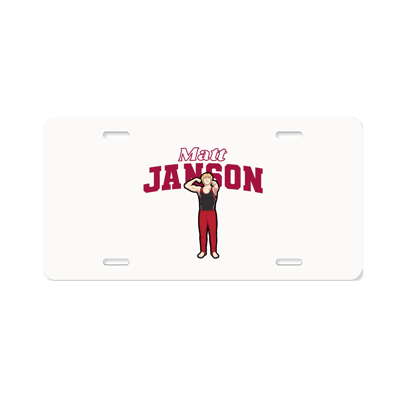 License Plate — Name Arch in Classic