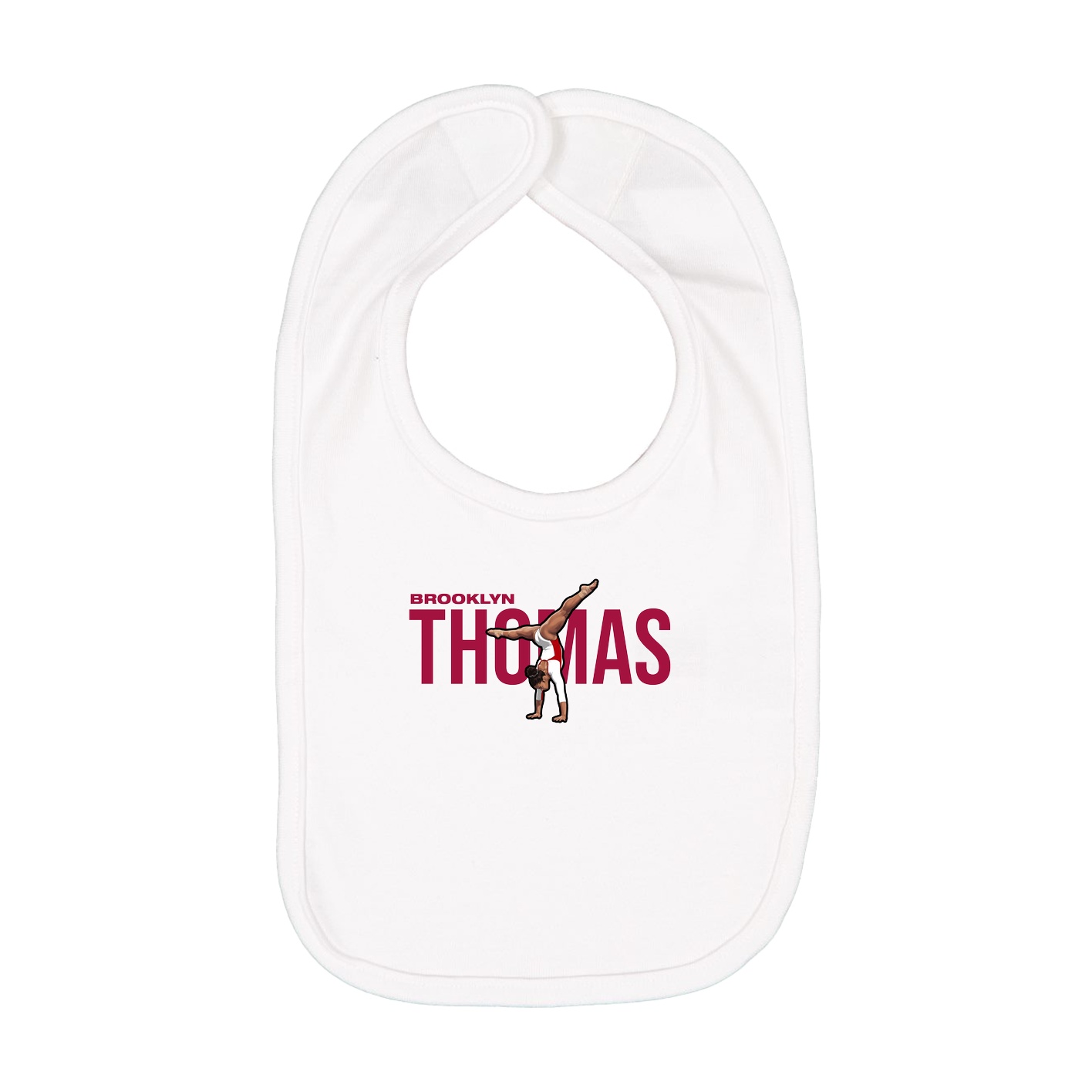 Infant Bib — Player Name in White