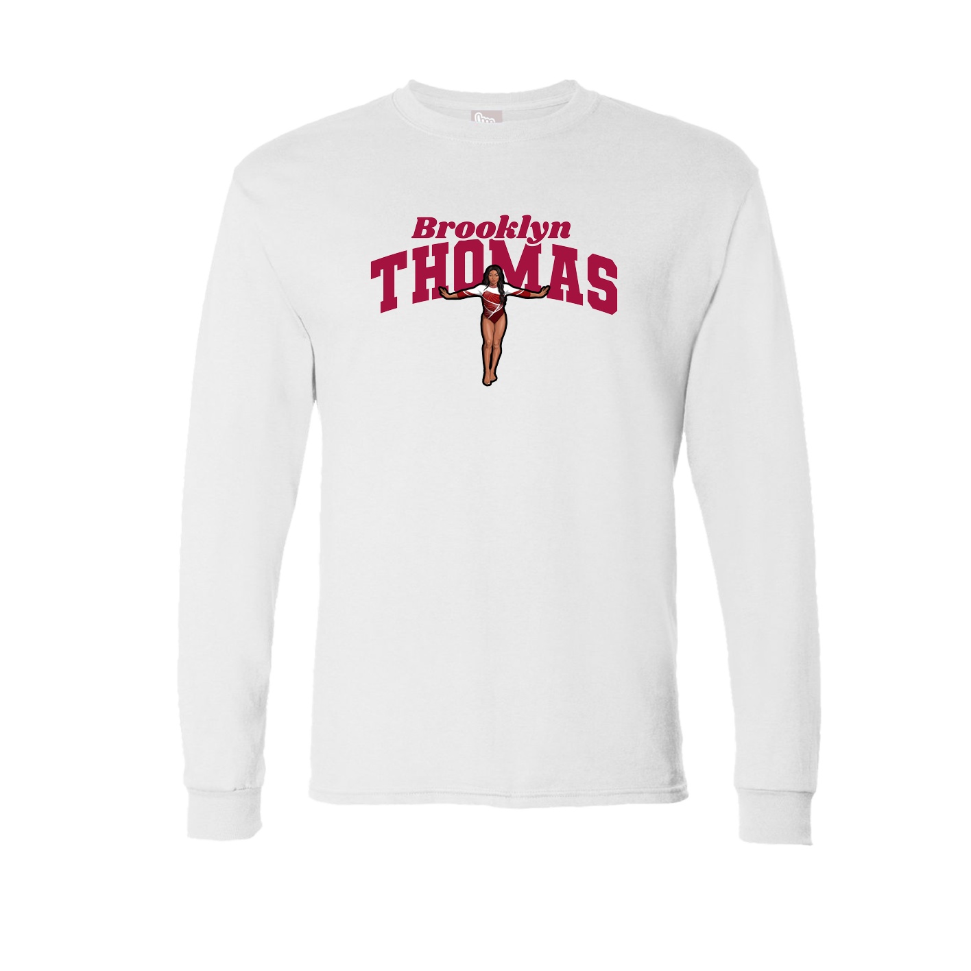 Long Sleeve Tee — Signature Arch in White