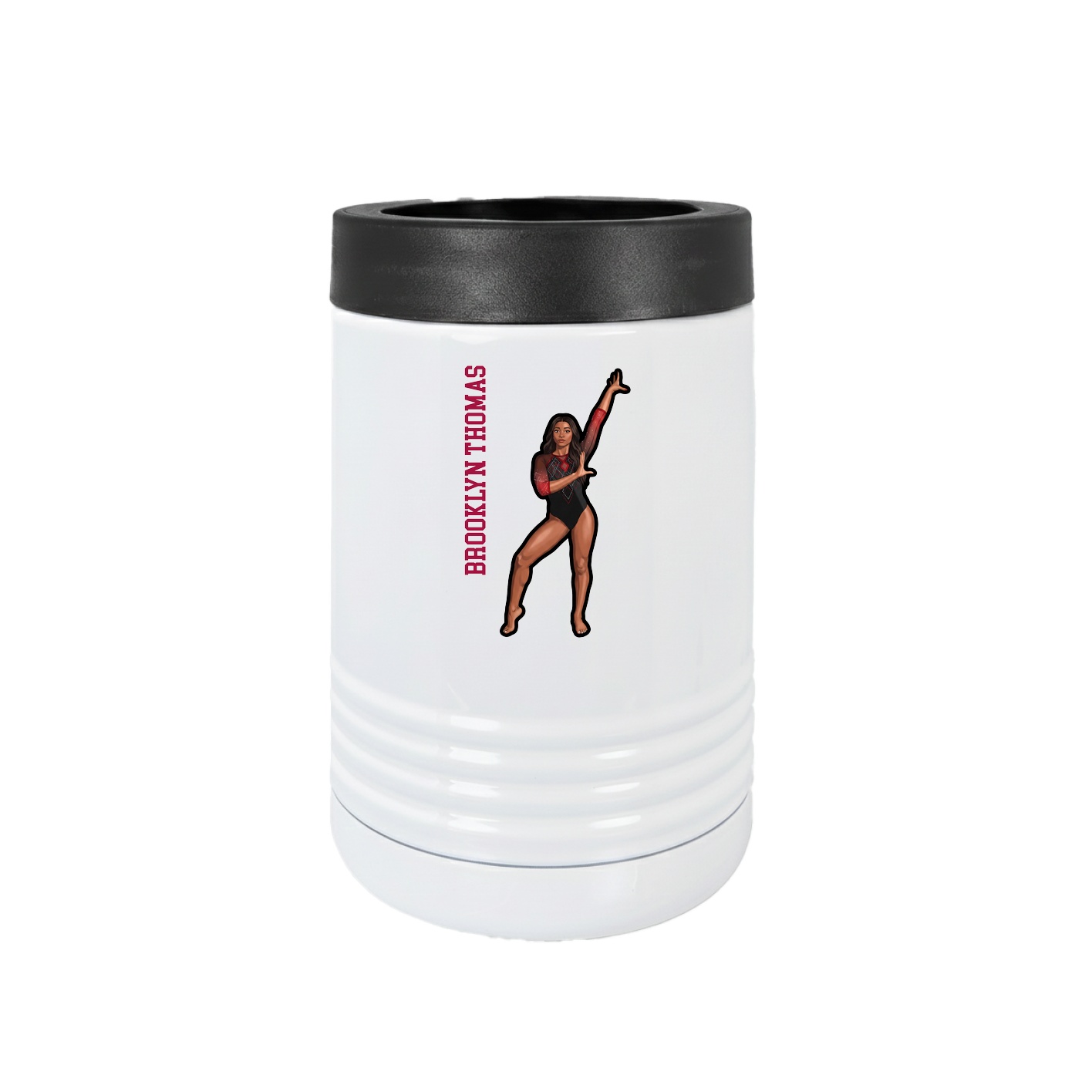 Beverage Holder — Name Vertical in White