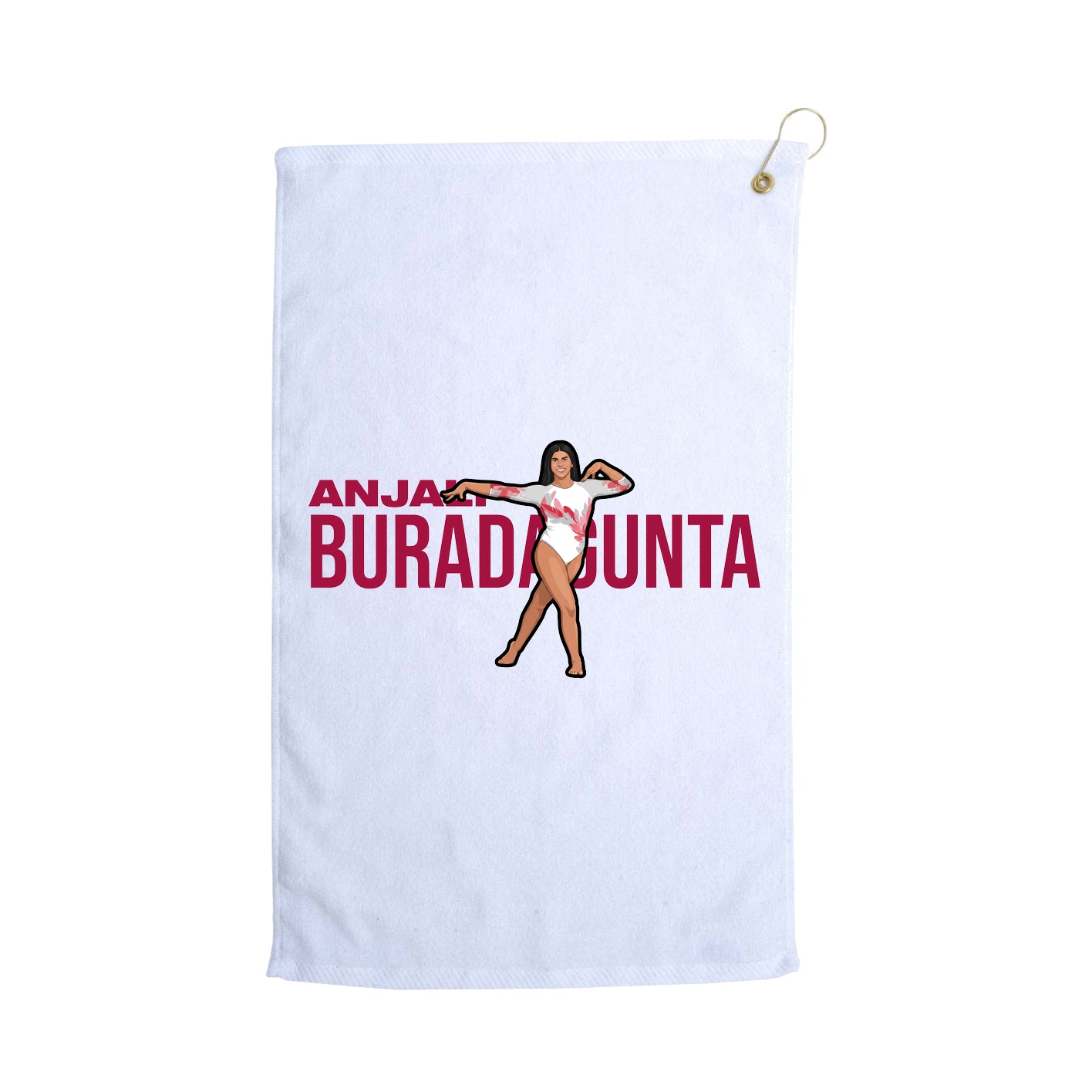 Golf Towel — Player Name in White