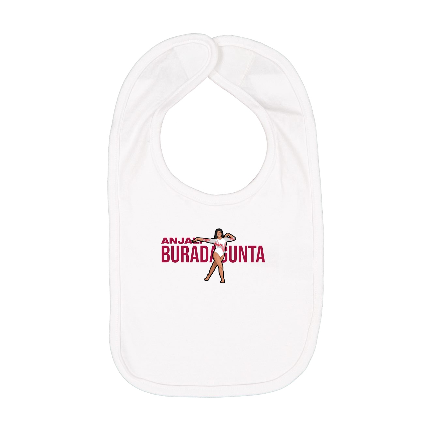 Infant Bib — Player Name in White