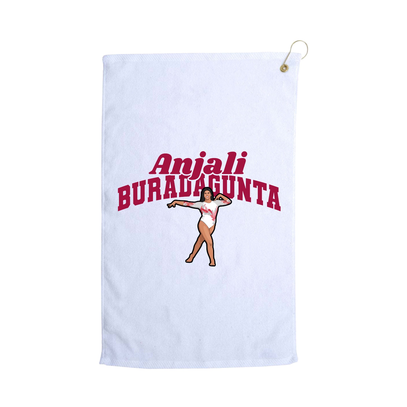 Golf Towel — Signature Arch in White