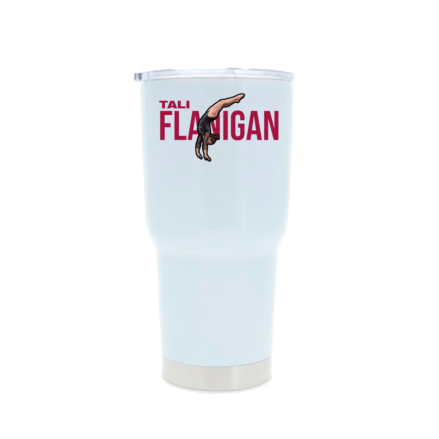 30oz Stainless Steel Tumbler — Player Name in White