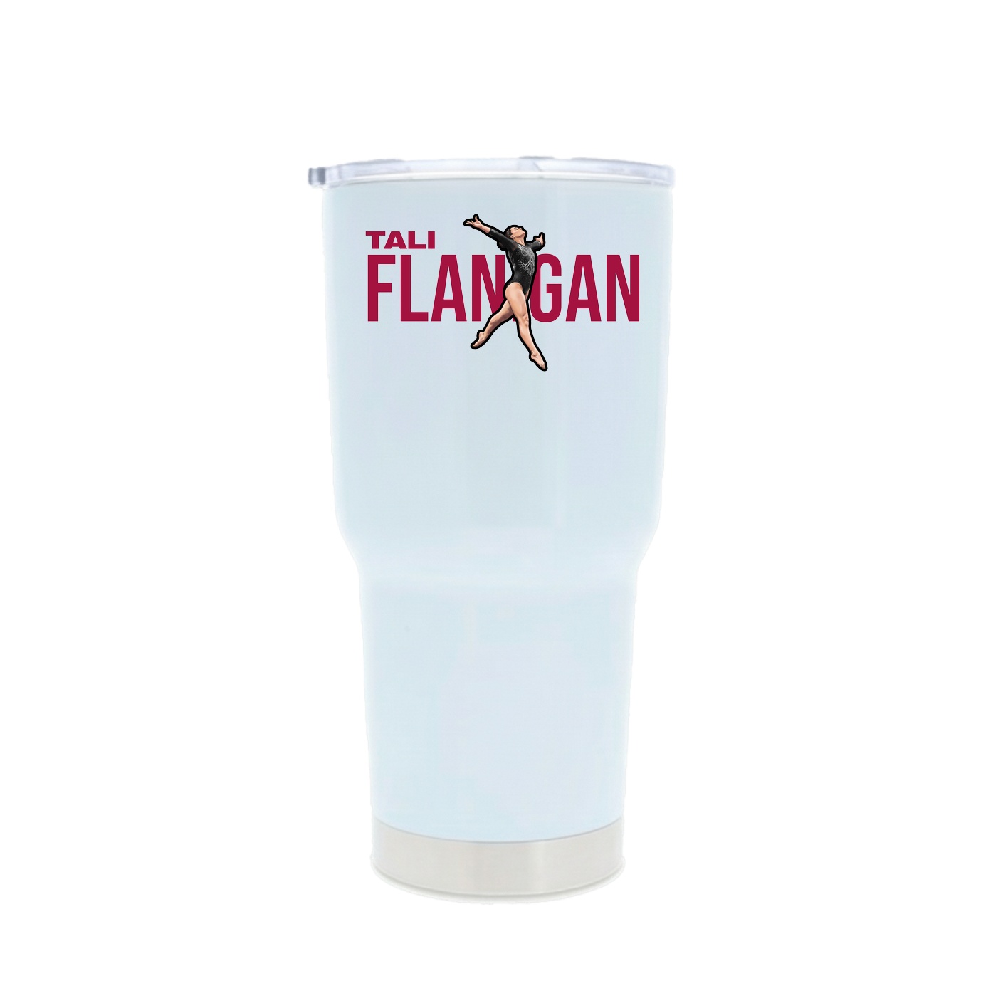 30oz Stainless Steel Tumbler — Player Name in White