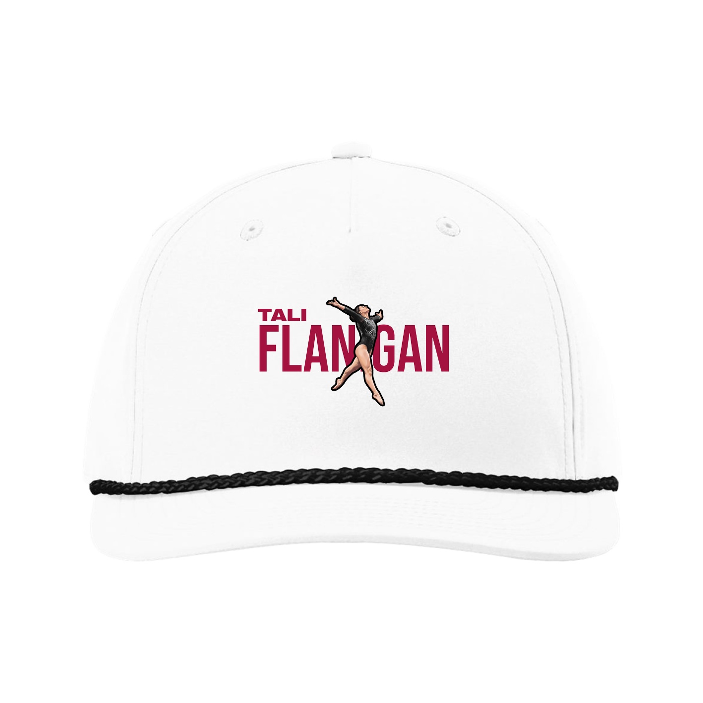 Five-Panel Classic Rope Cap — Player Name in White