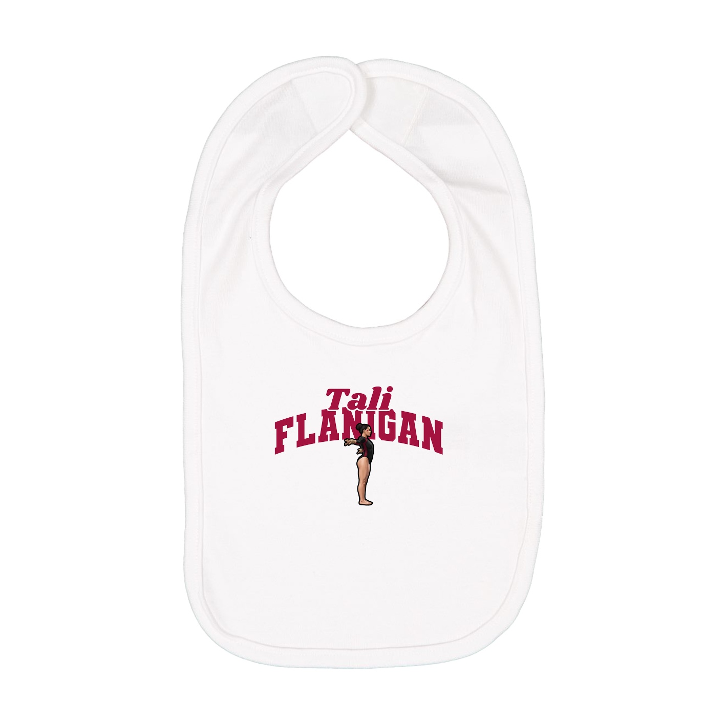 Infant Bib — Signature Arch in White