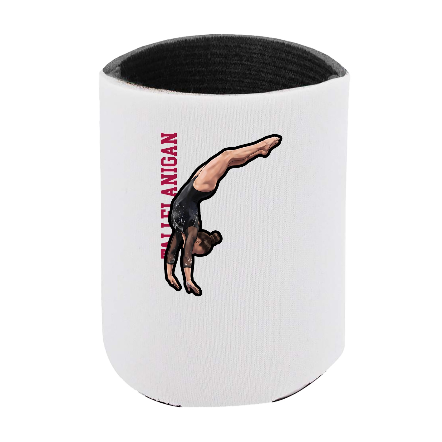 Can Holder — Name Vertical in White