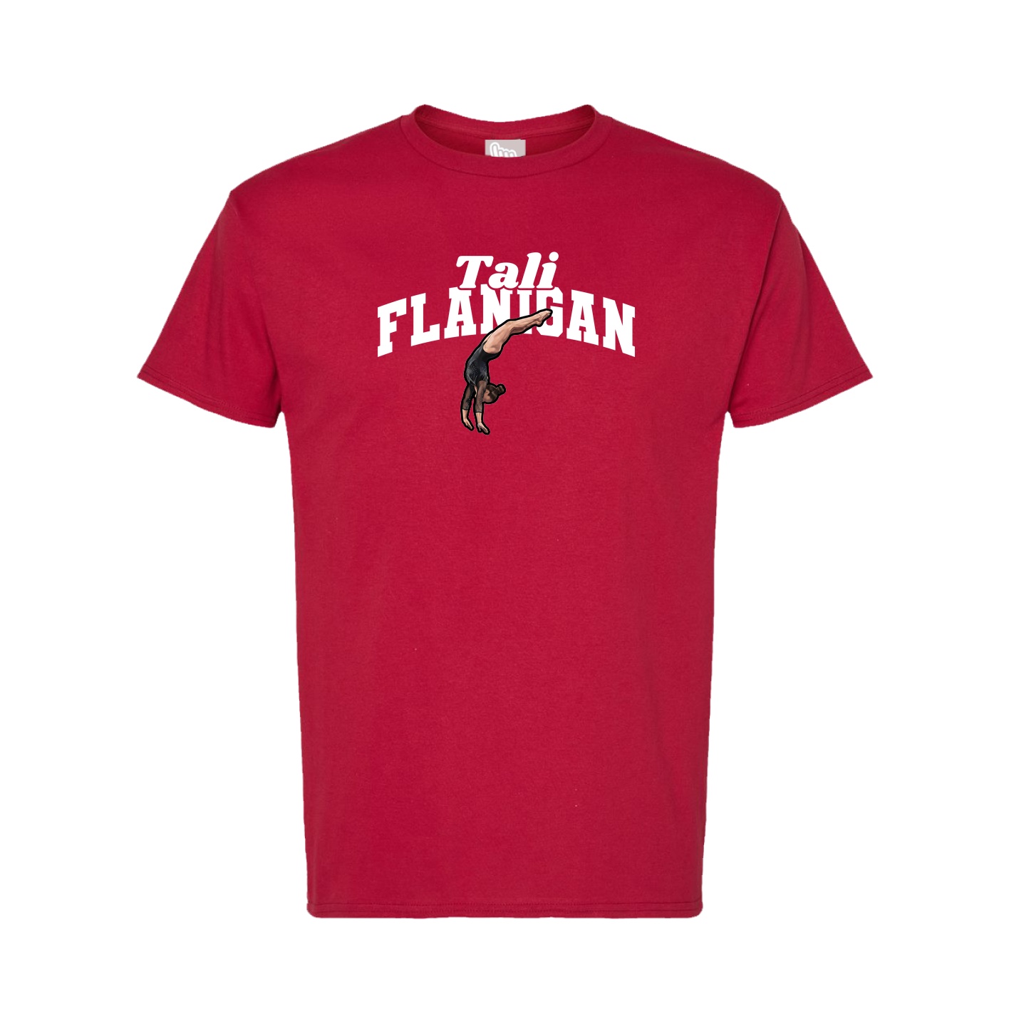 Tee — Signature Arch in Crimson