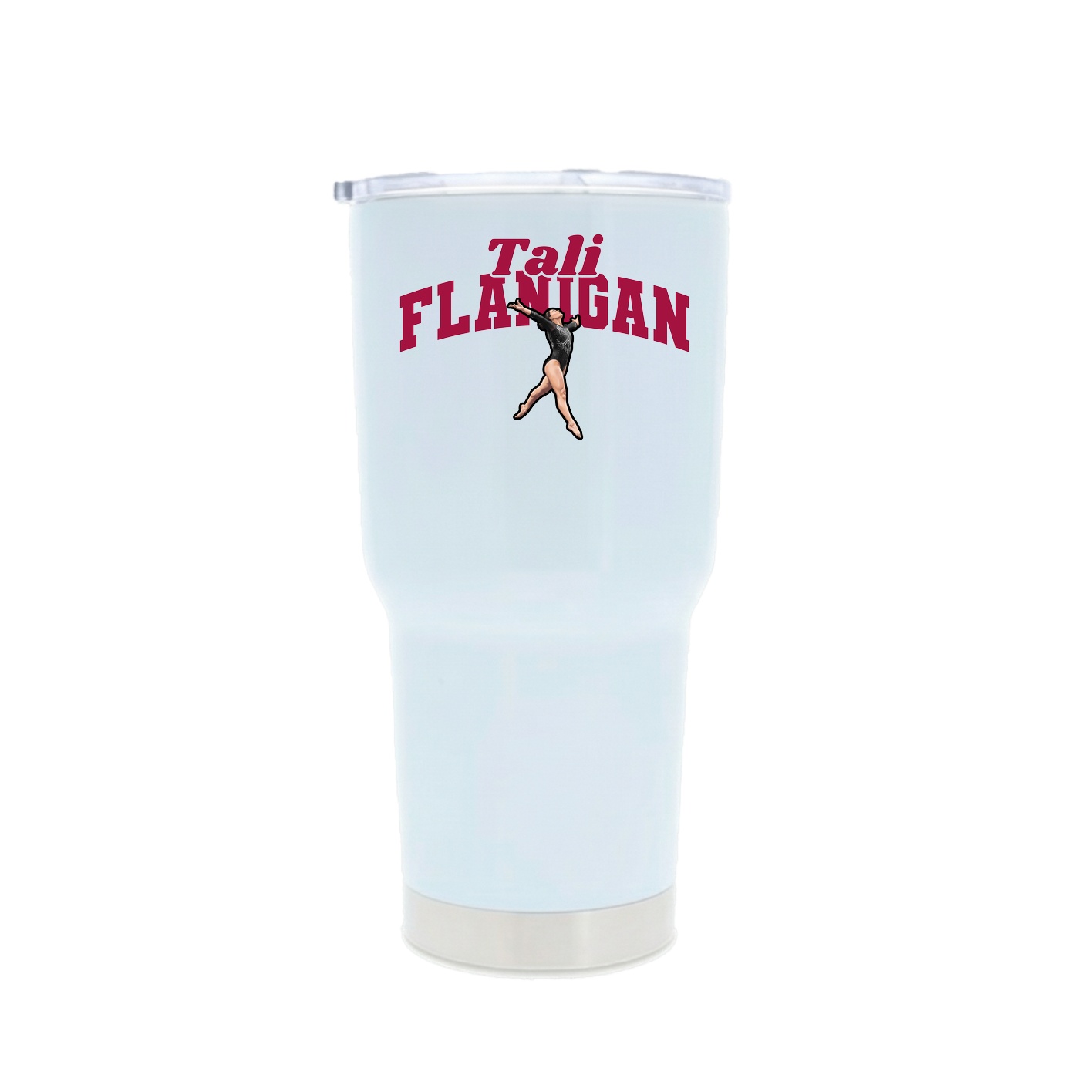 30oz Stainless Steel Tumbler — Signature Arch in White