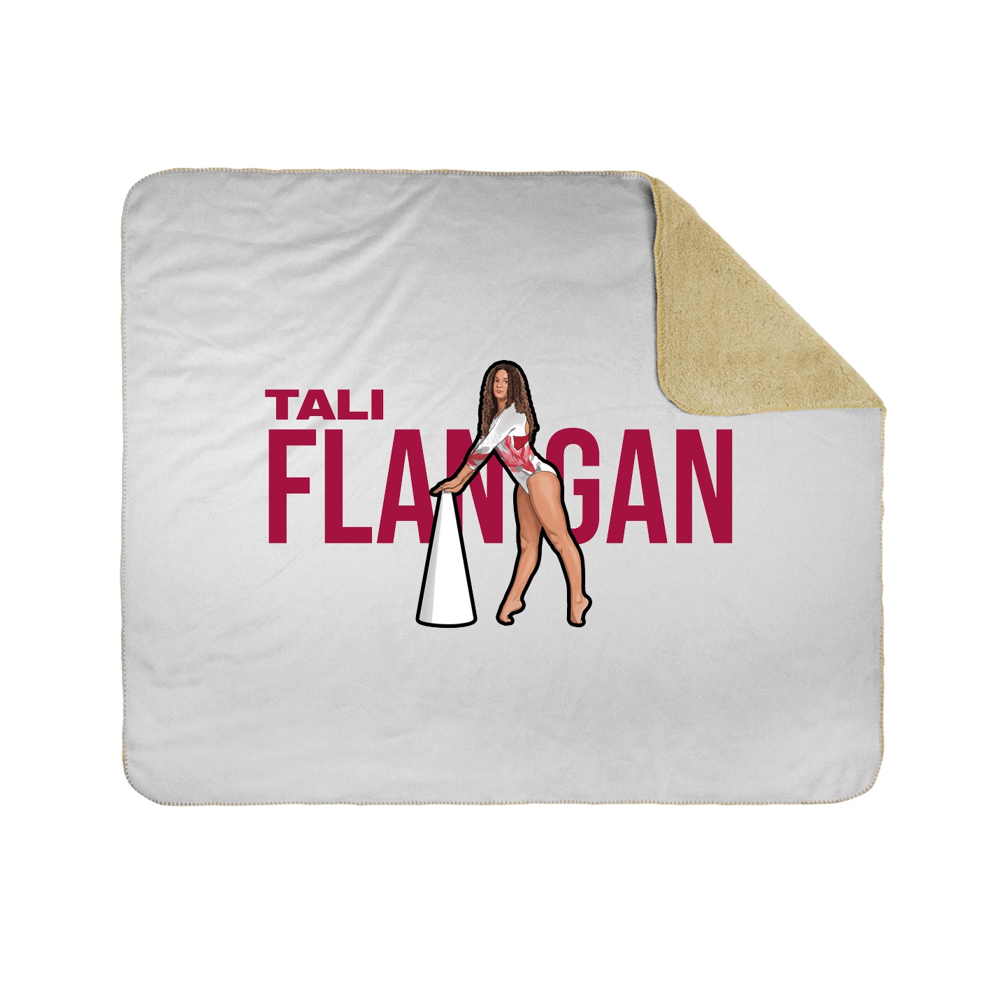Throw Blanket — Player Name in White