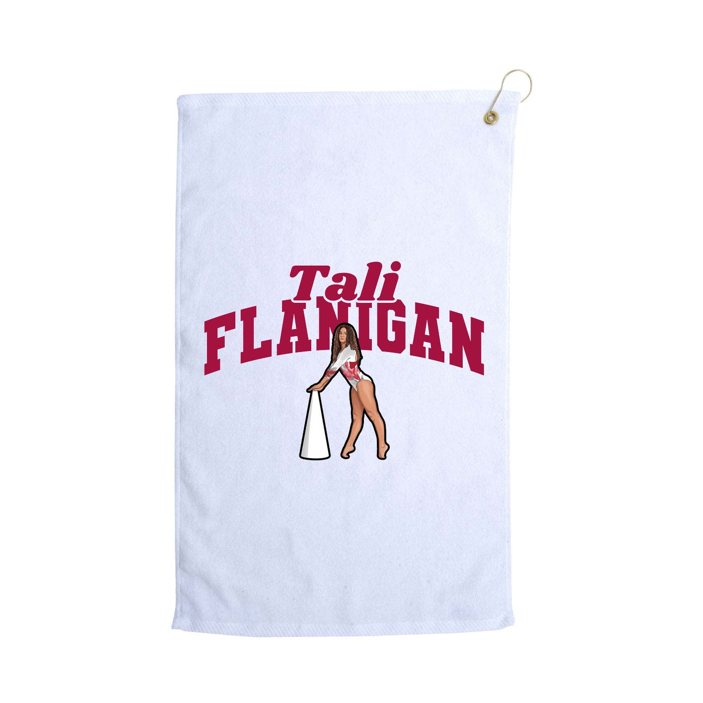 Golf Towel — Signature Arch in White