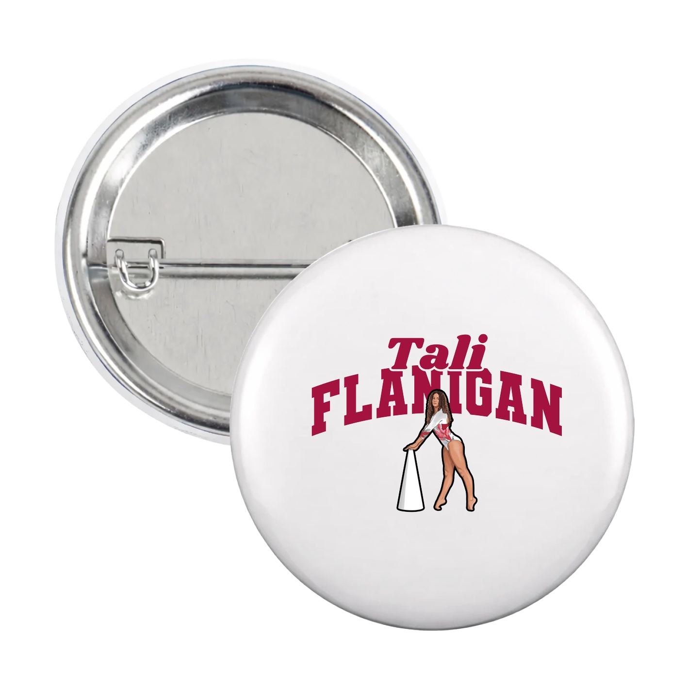 Game Day Button — Signature Arch in White