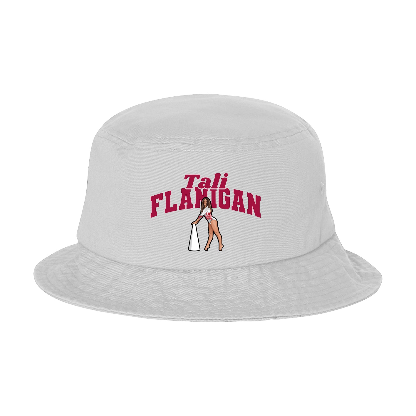 Bucket Cap — Signature Arch in White