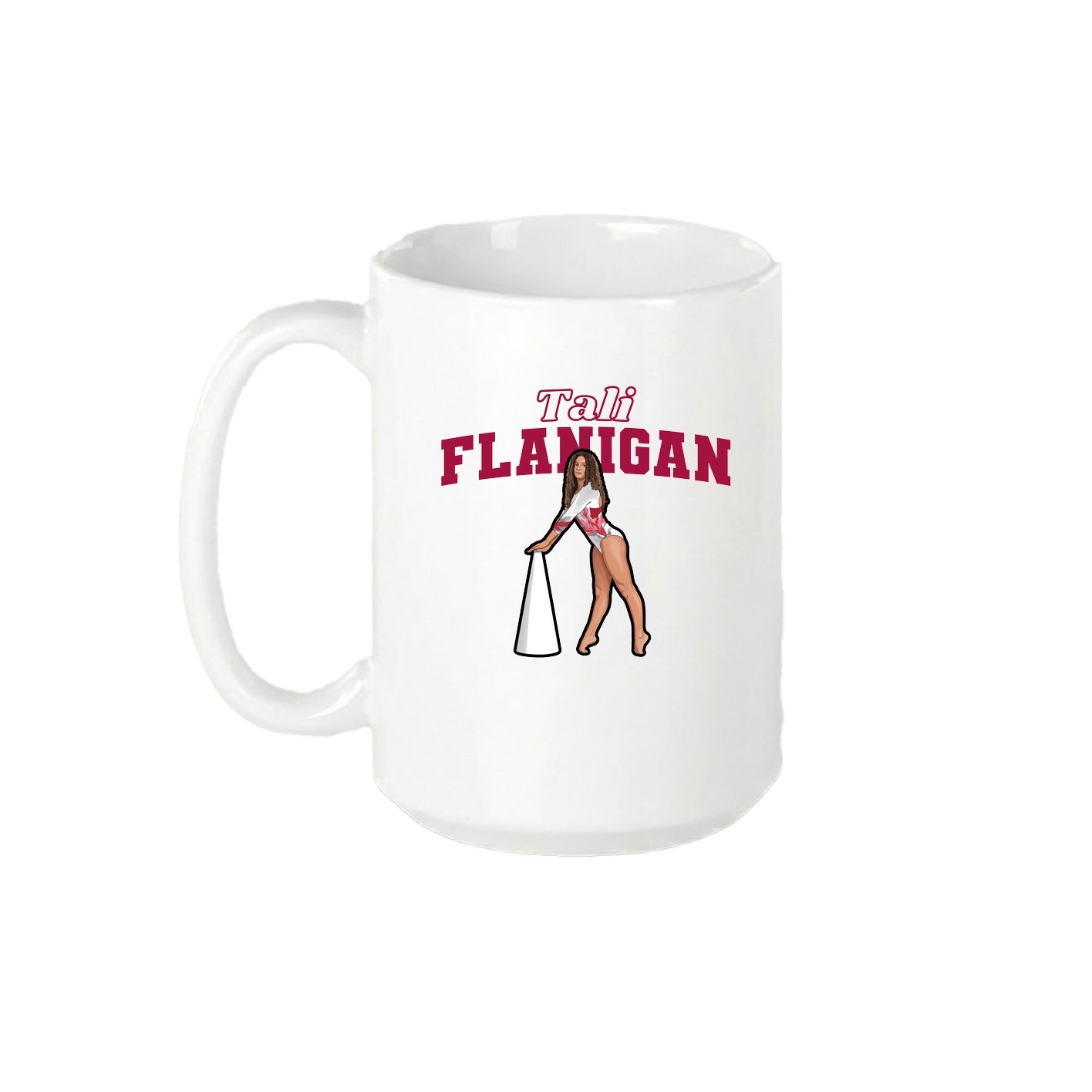 15oz Coffee Mug — Name Arch in White