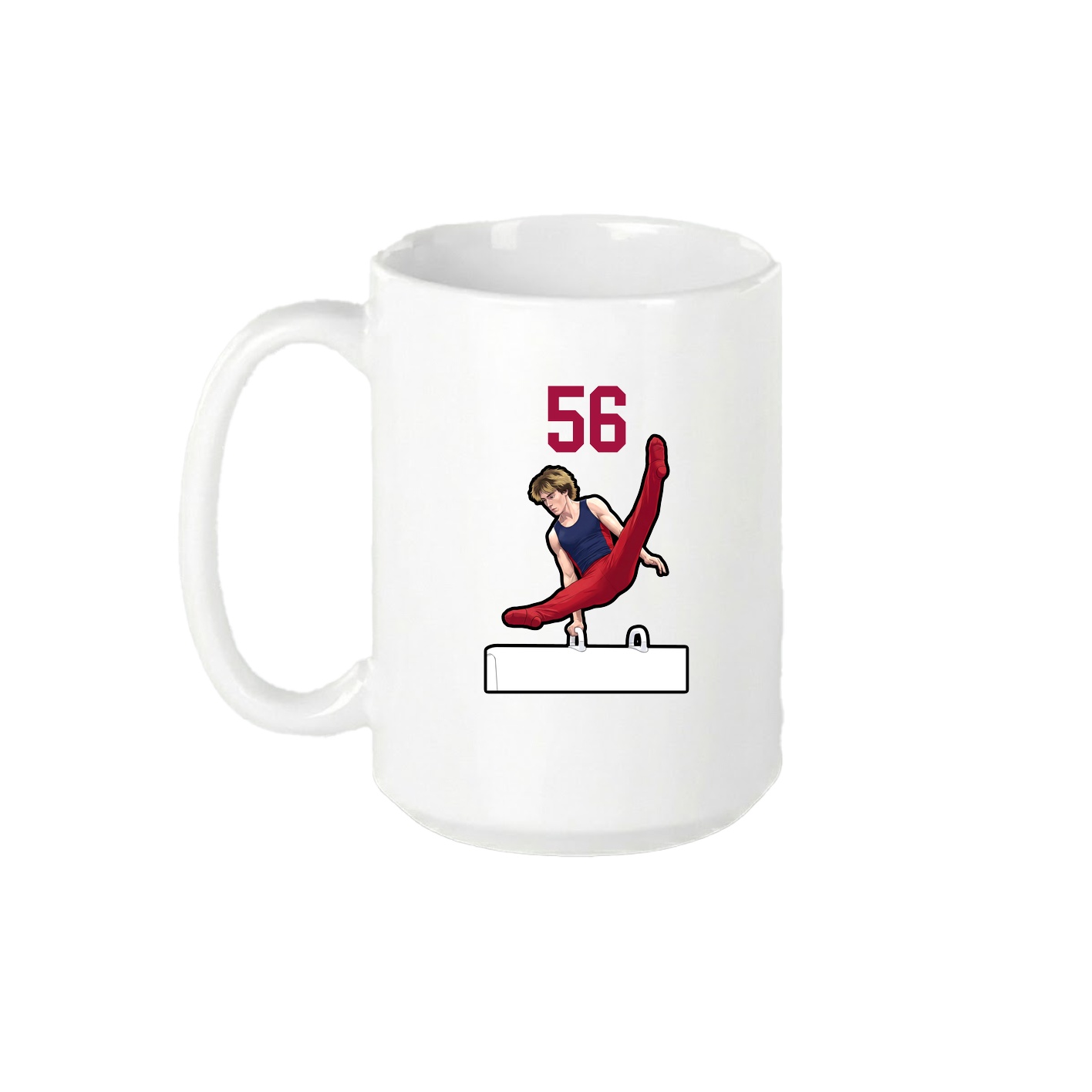 15oz Coffee Mug — Number Top in White