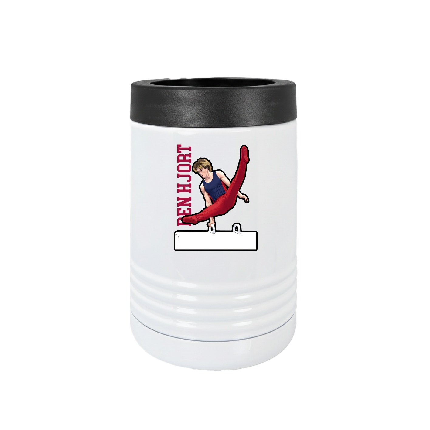 Beverage Holder — Name Vertical in White