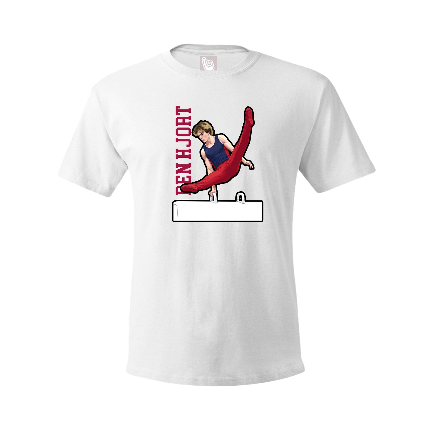 Youth Tee — Name Vertical in White