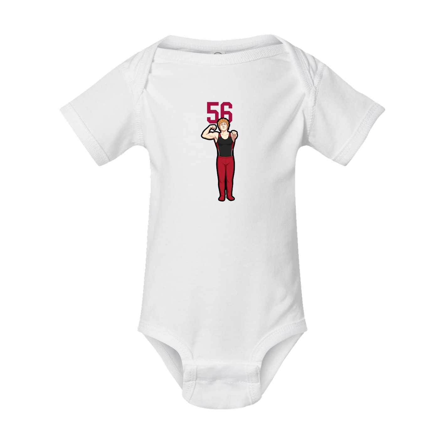 Baby Onesie — Number Top in White
