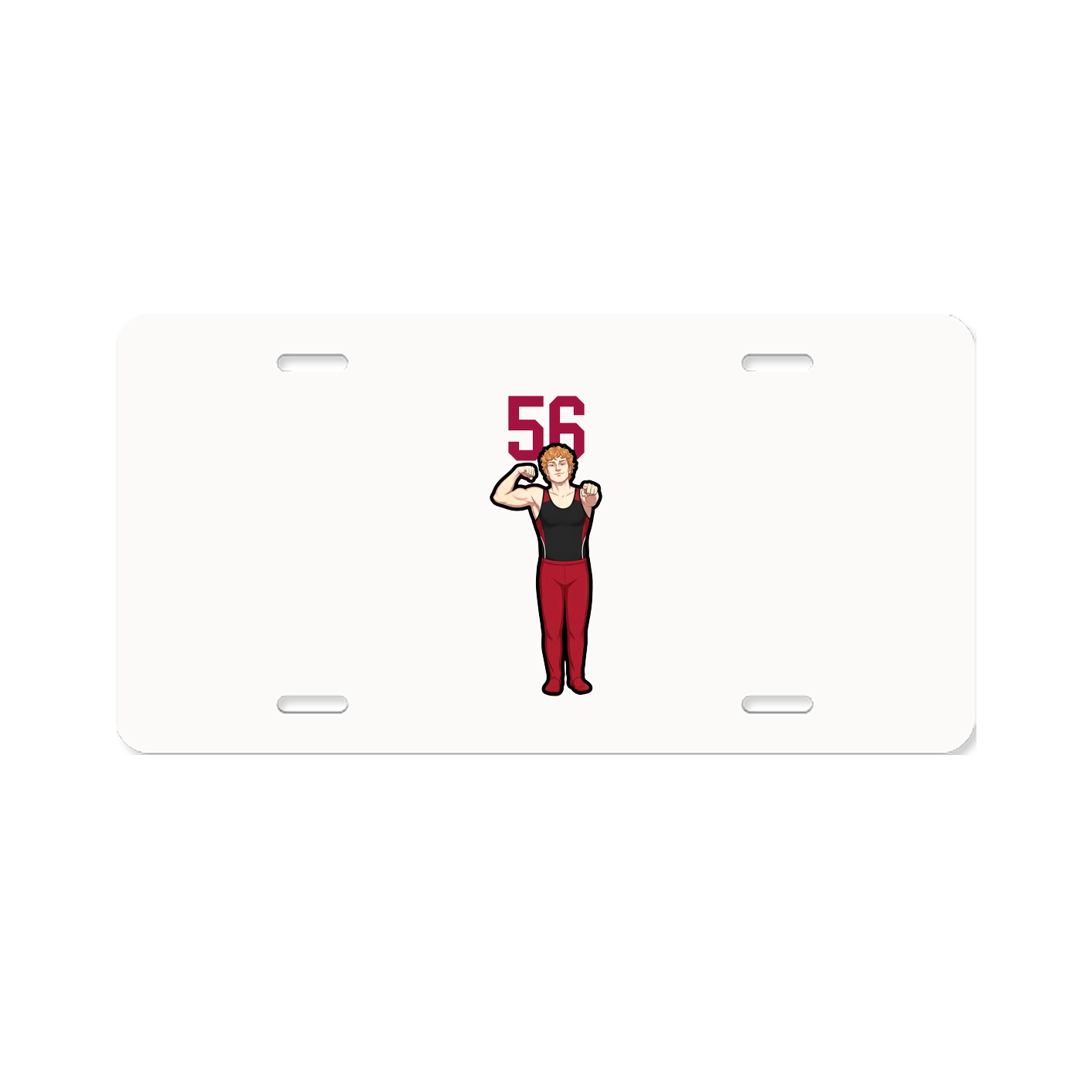 License Plate — Number Top in Classic