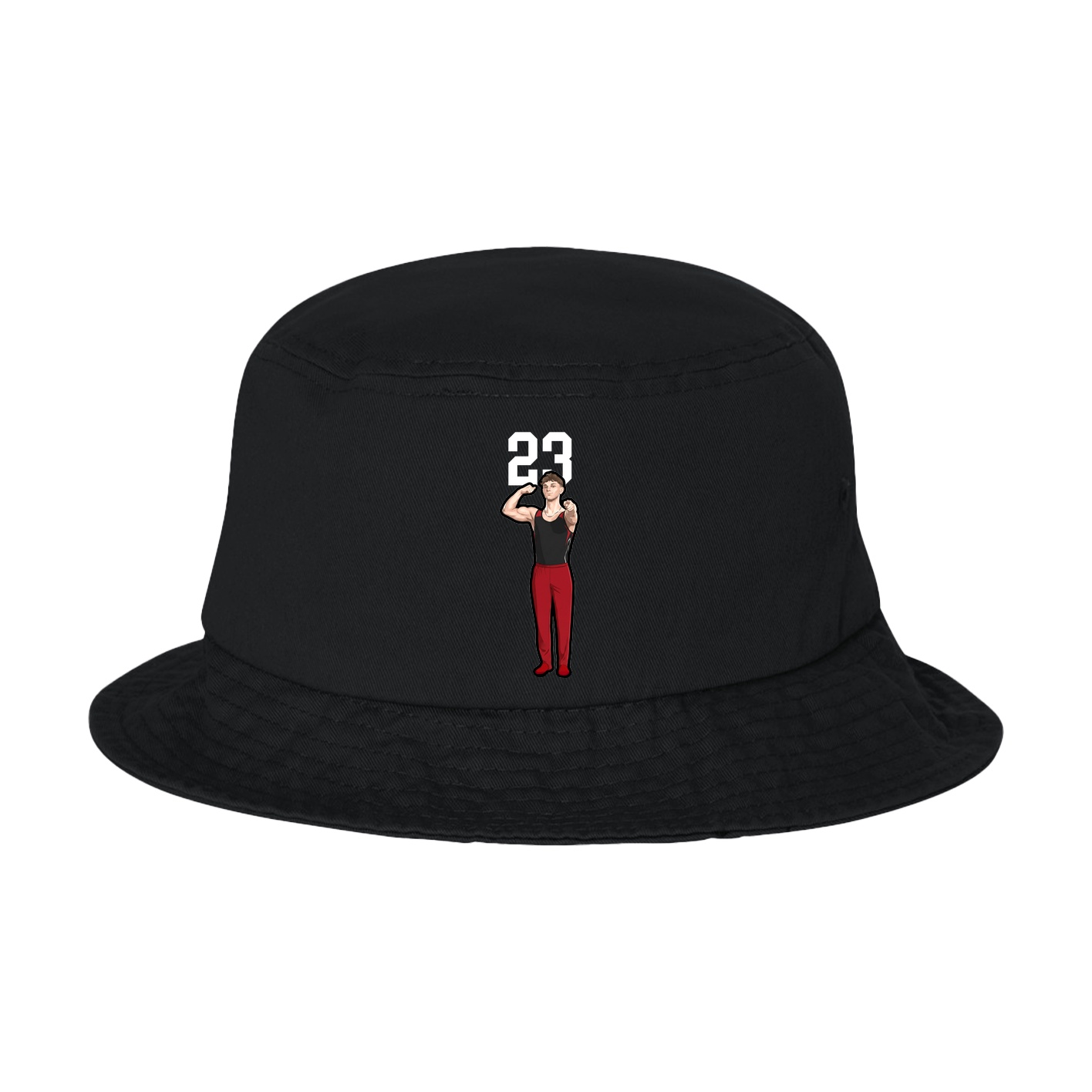 Bucket Cap — Number Top in Black