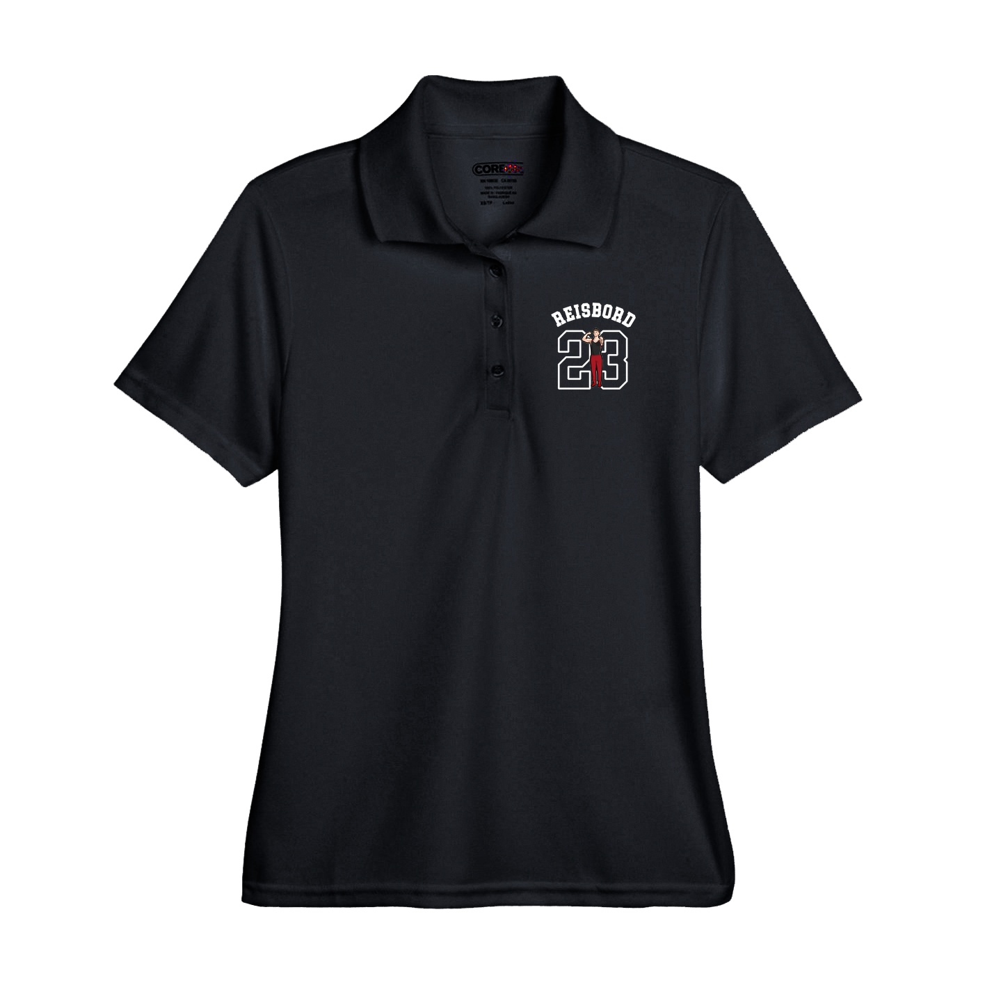 Performance Polo — Shirsey Arch in Black