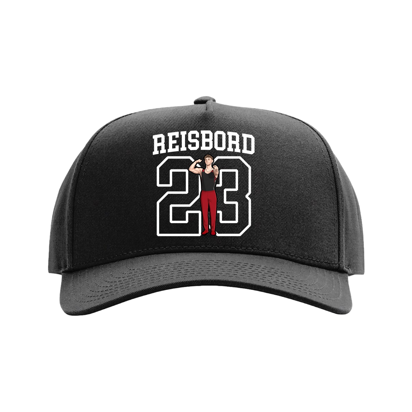 Full Fabric Five-Panel Champ Cap — Shirsey in Black