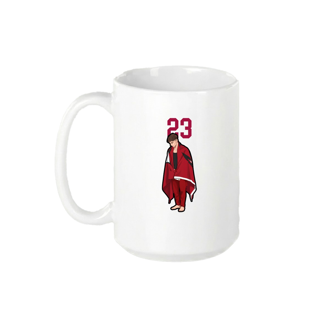 15oz Coffee Mug — Number Top in White