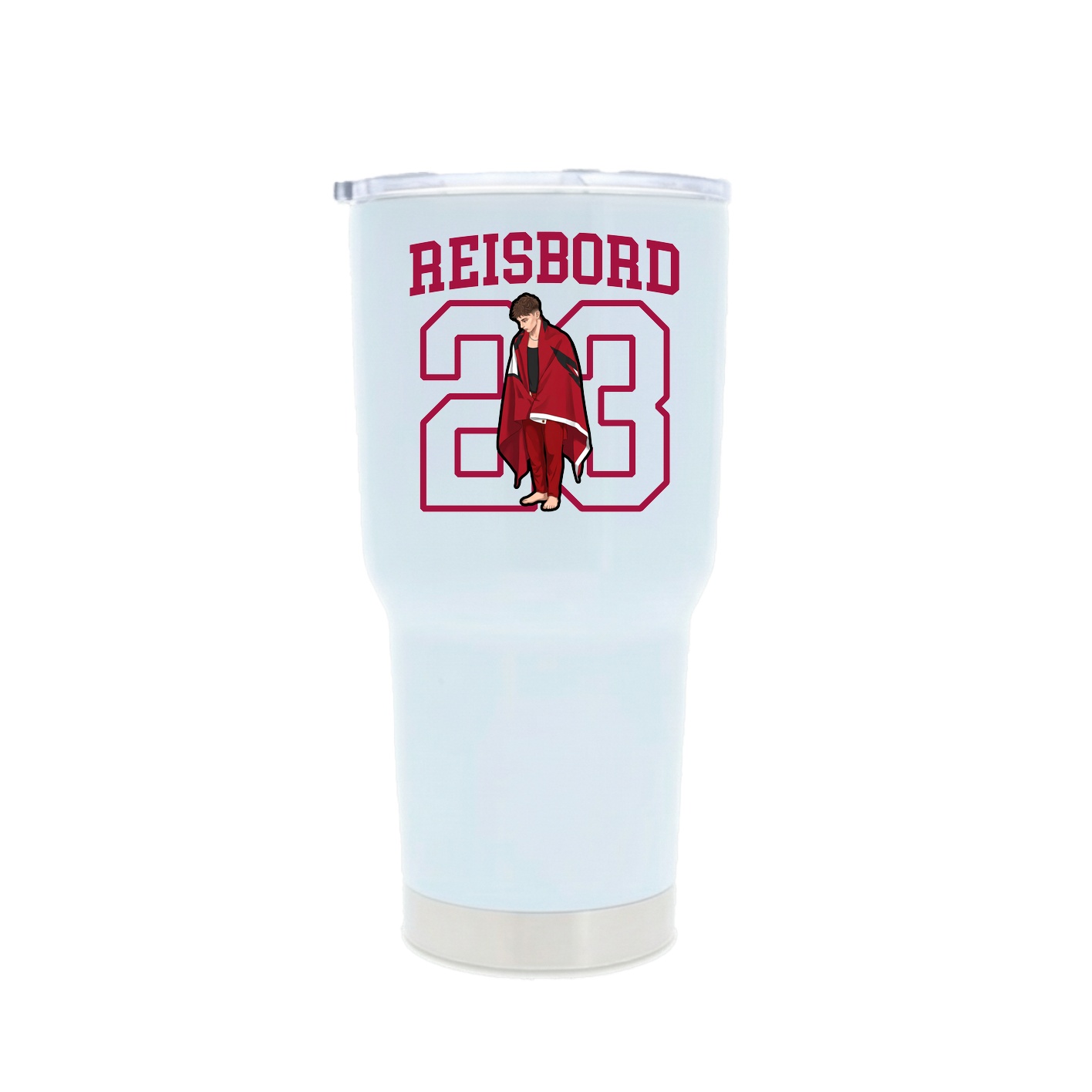 30oz Stainless Steel Tumbler — Shirsey in White