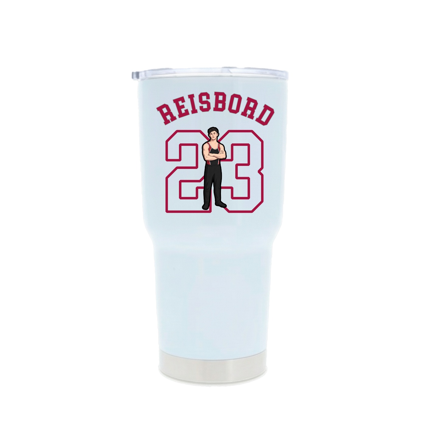 30oz Stainless Steel Tumbler — Shirsey Arch in White