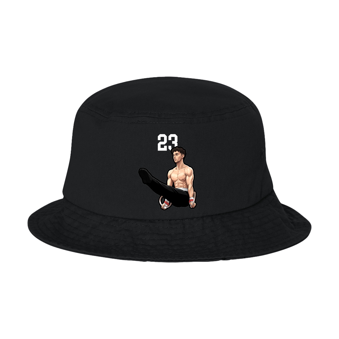 Bucket Cap — Number Top in Black