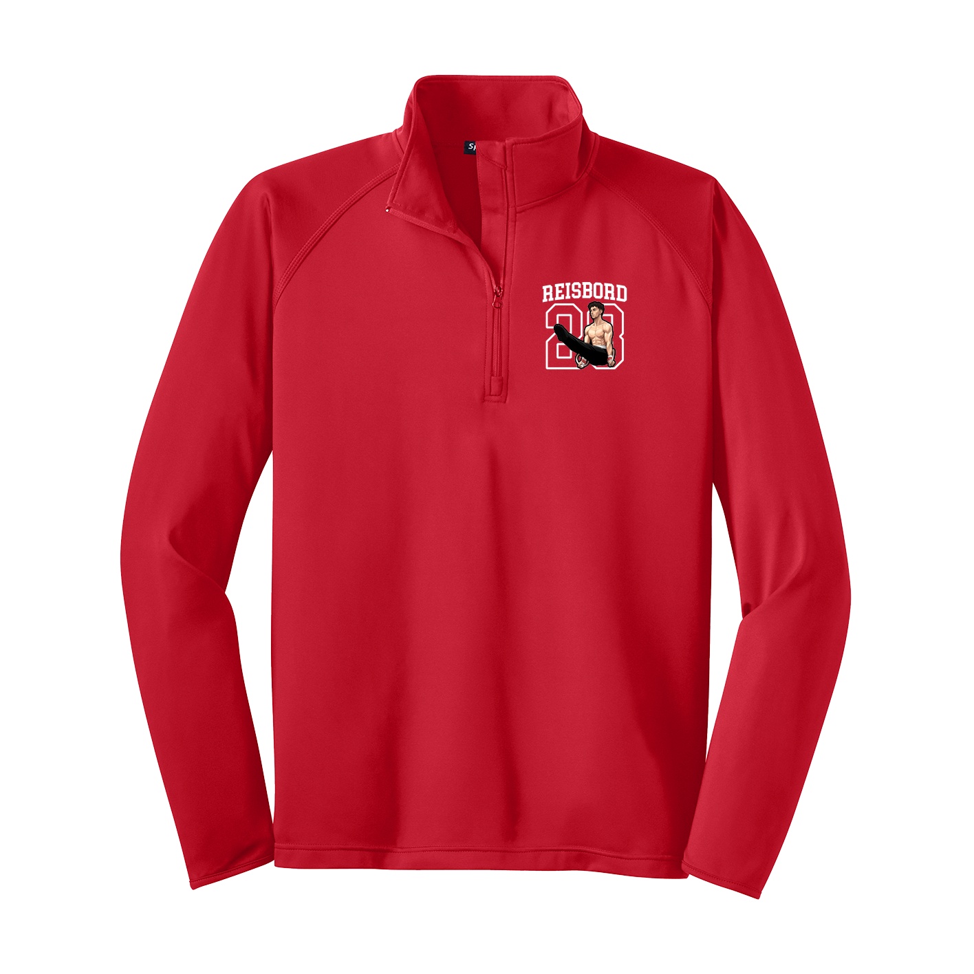 Q-Zip Pullover — Shirsey in Red