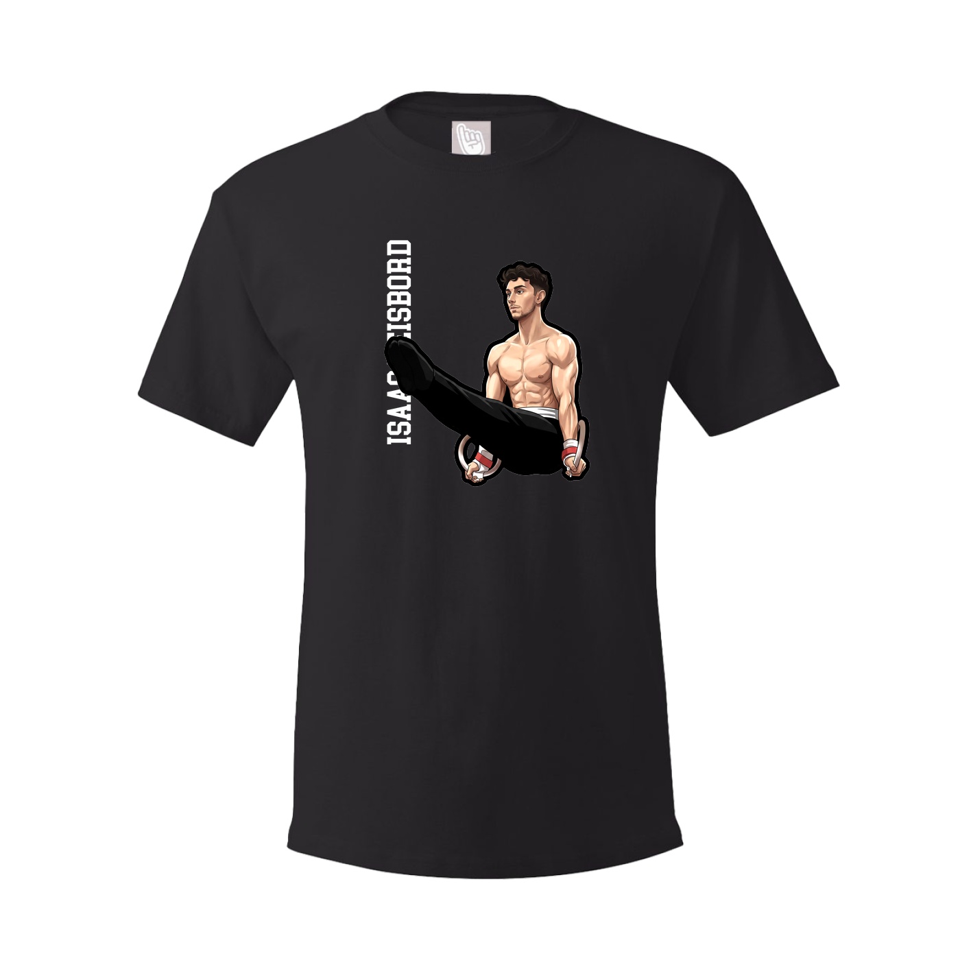 Youth Tee — Name Vertical in Black