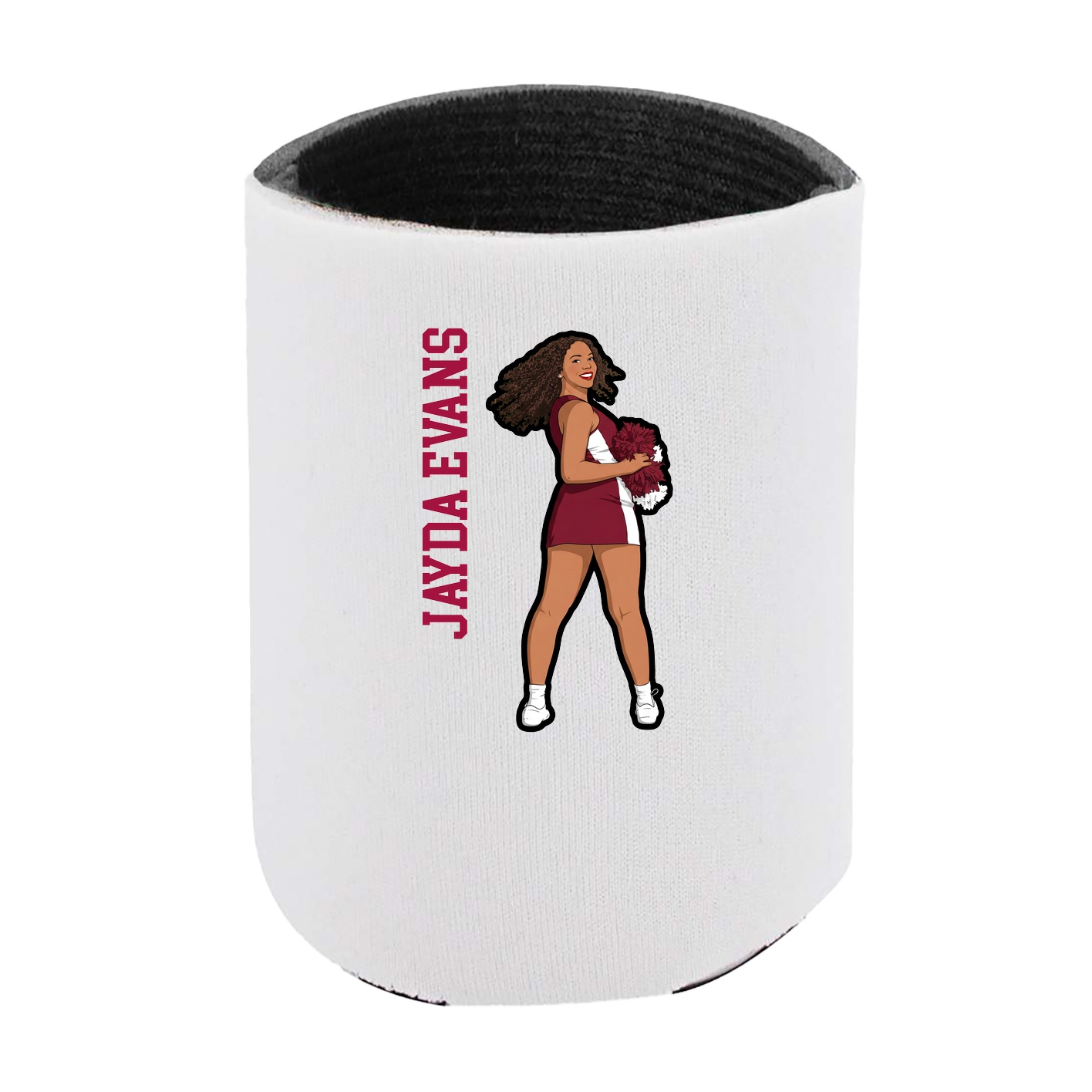 Can Holder — Name Vertical in White