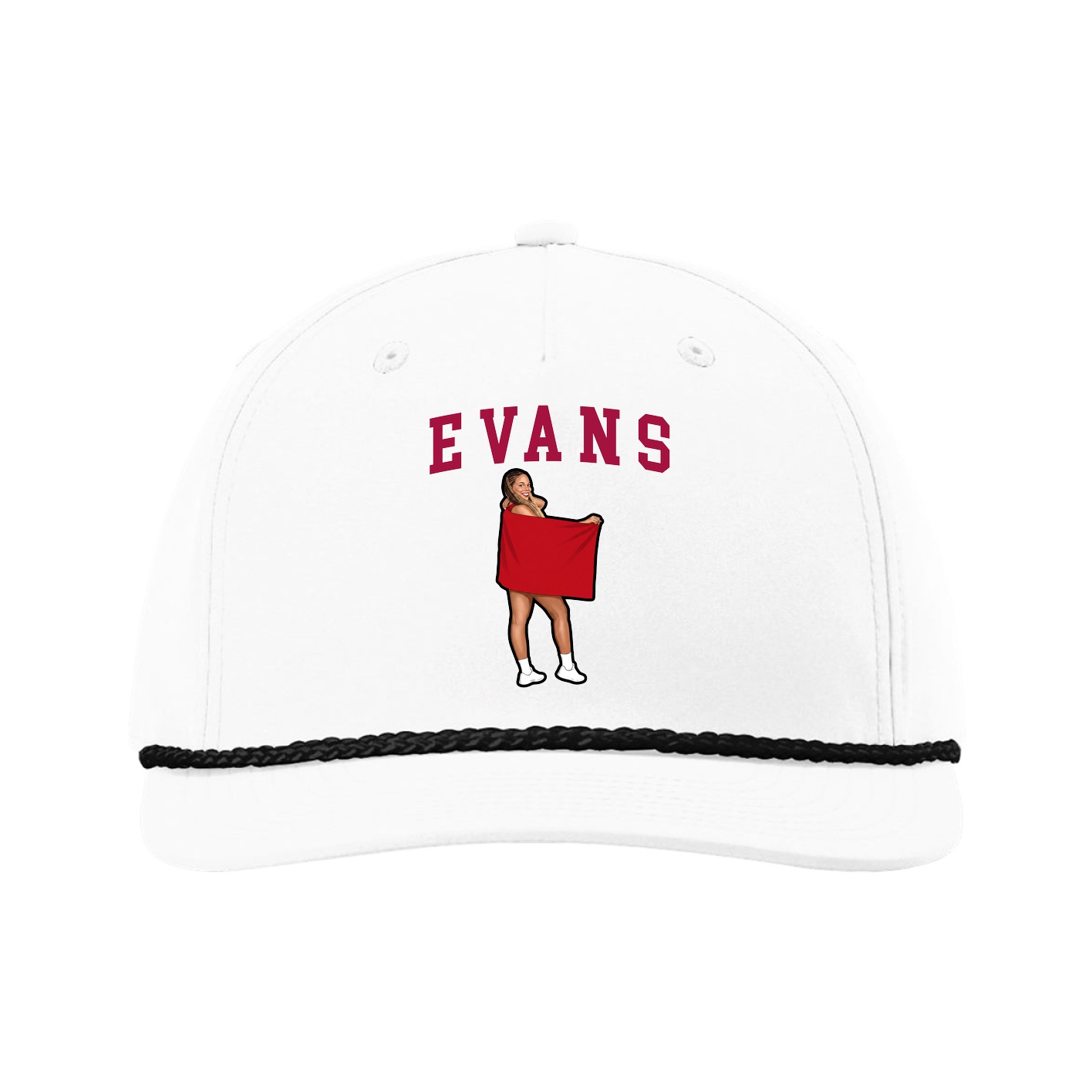 Five-Panel Classic Rope Cap — Shirsey in White