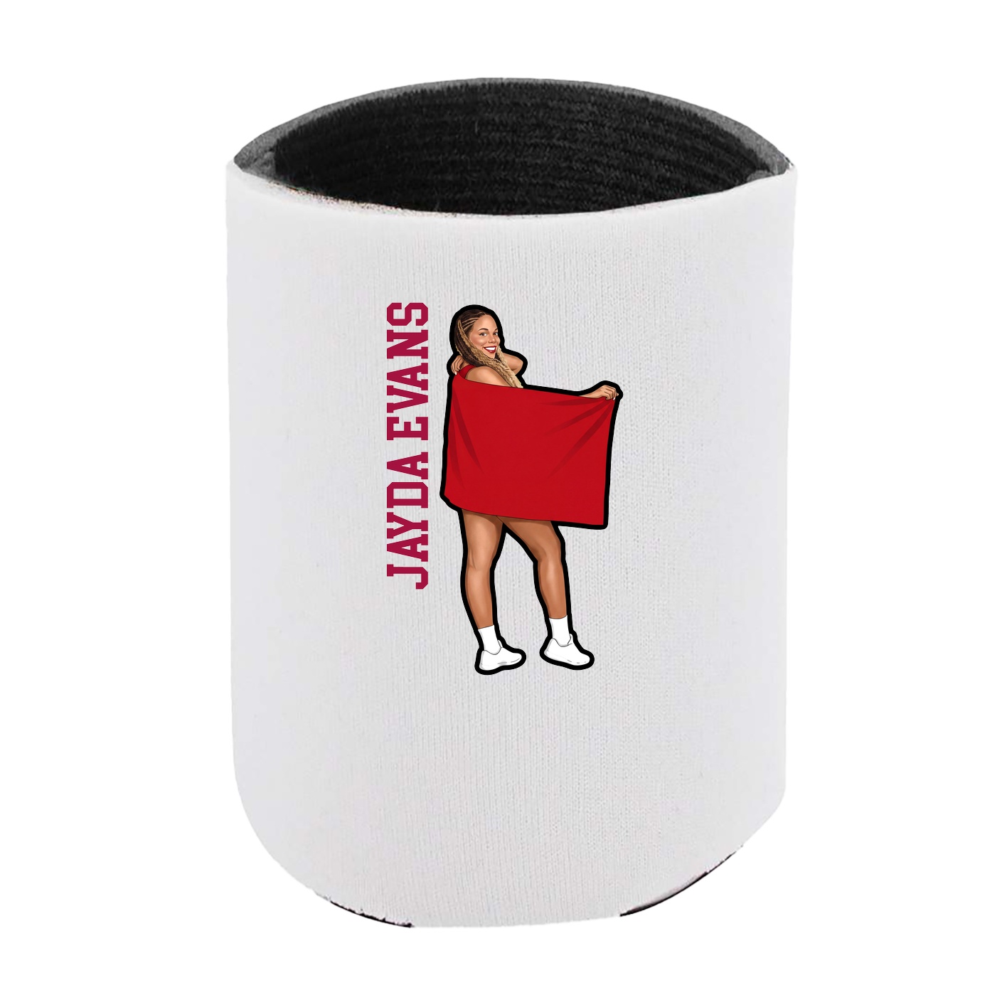 Can Holder — Name Vertical in White
