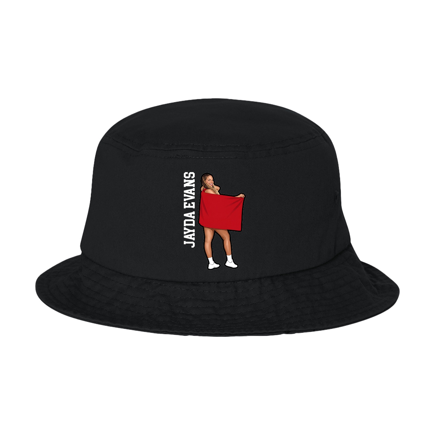 Bucket Cap — Name Vertical in Black