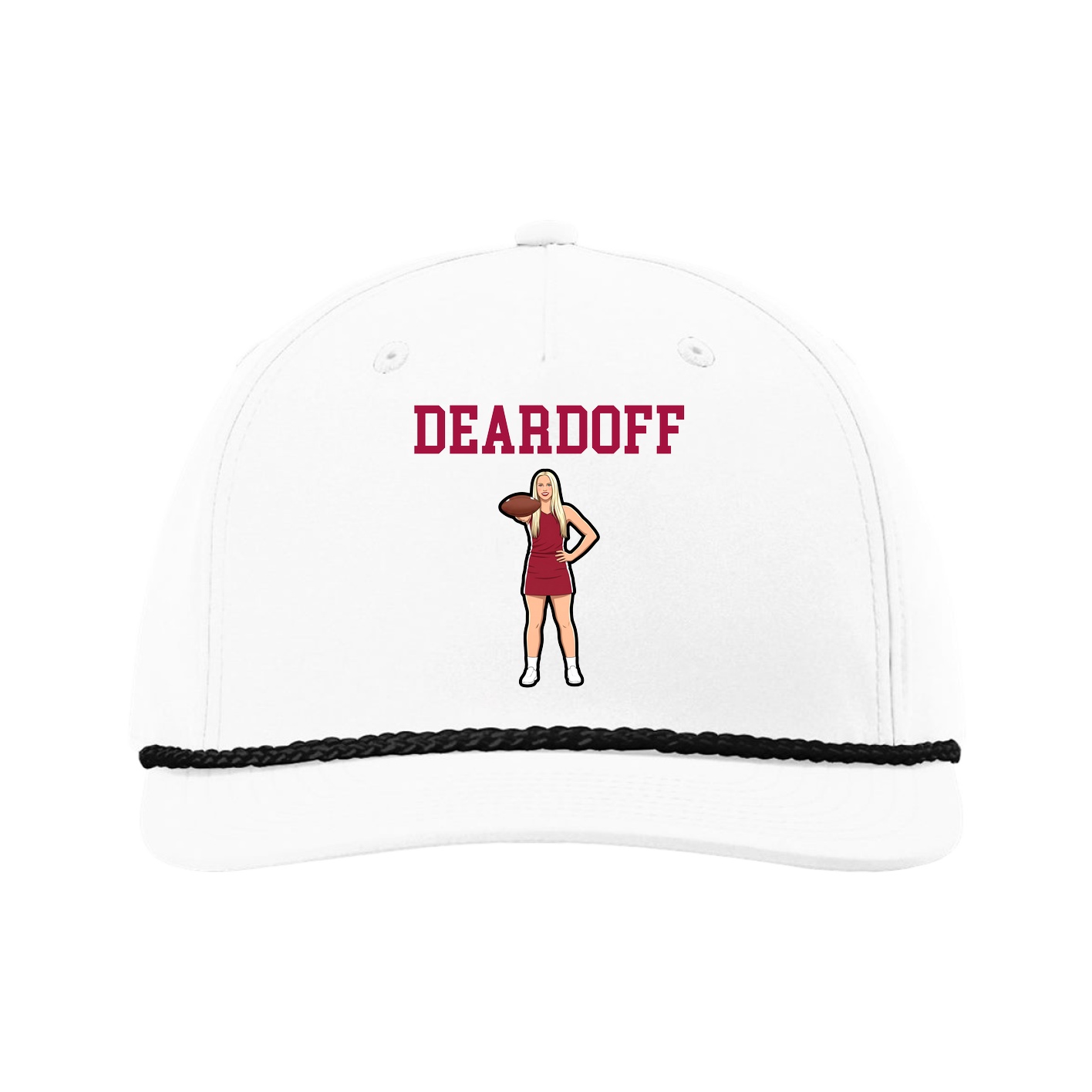 Five-Panel Classic Rope Cap — Shirsey in White