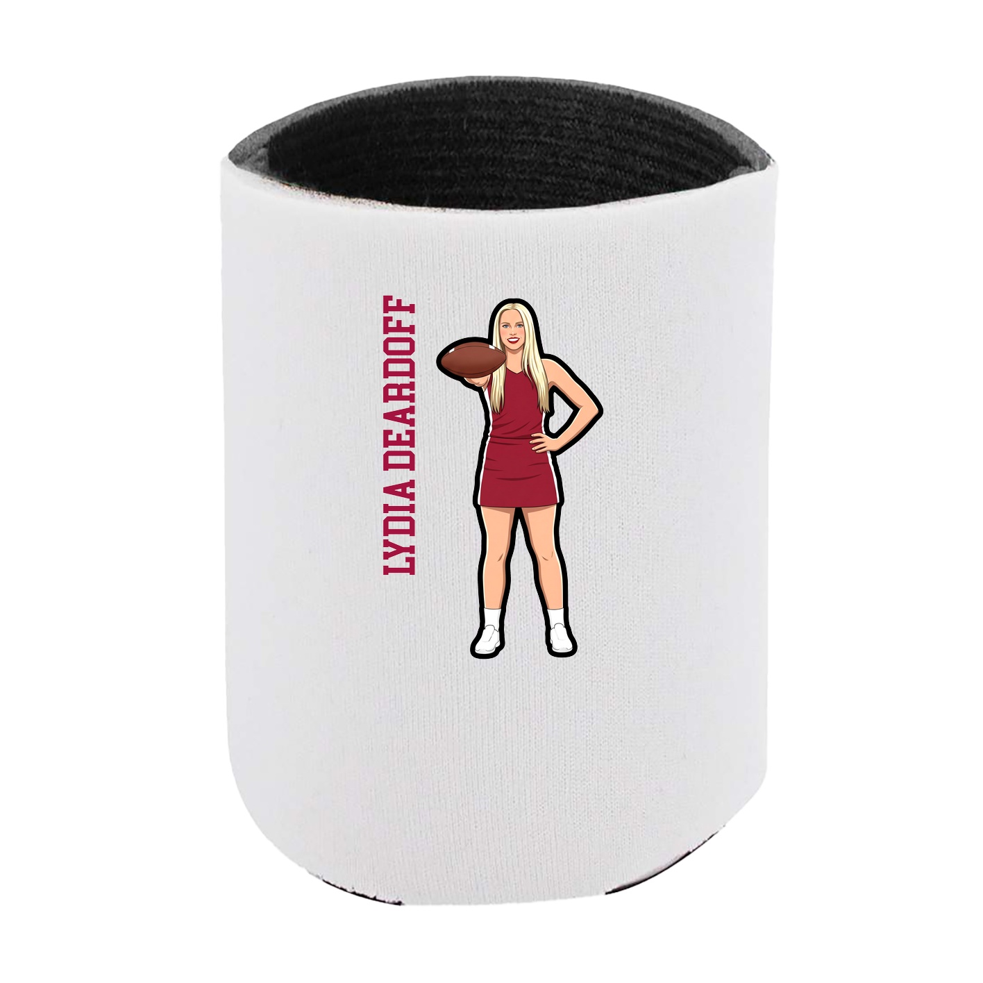 Can Holder — Name Vertical in White