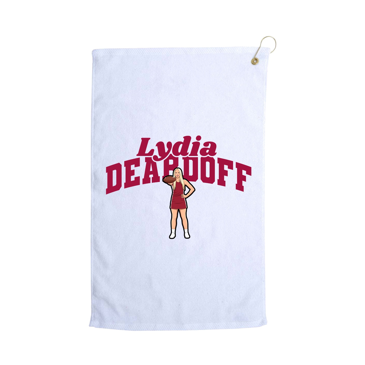 Golf Towel — Signature Arch in White